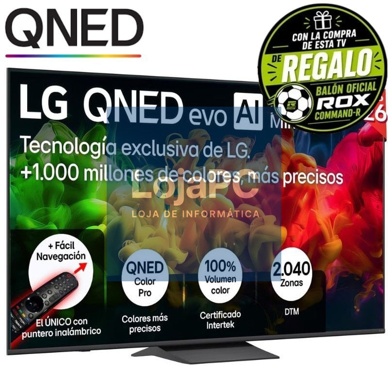 Televisor LG QNED evo AI QNED8EB Mini LED 75QNED8EB3A 75'/ Ultra HD 4K/ Smart TV/ WiFi