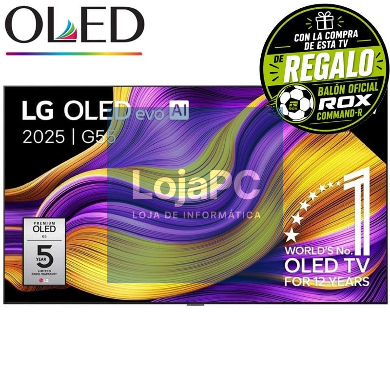 Televisor LG OLED Evo AI G5 OLED55G55LW 55'/ Ultra HD 4K/ Smart TV/ WiFi