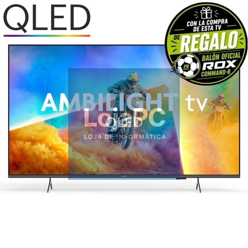 Televisor Philips QLED 55PQS8501 55'/ Ultra HD 4K/ Ambilight/ Smart TV/ WiFi
