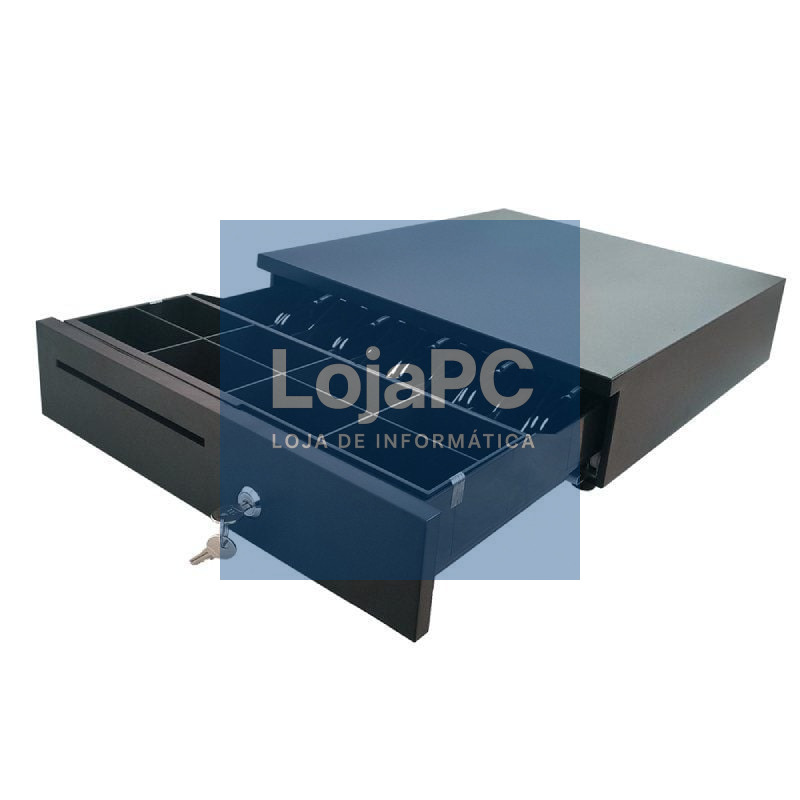 Cajón Portamonedas 10POS CP-405N/ Manual y Automático/ Preto