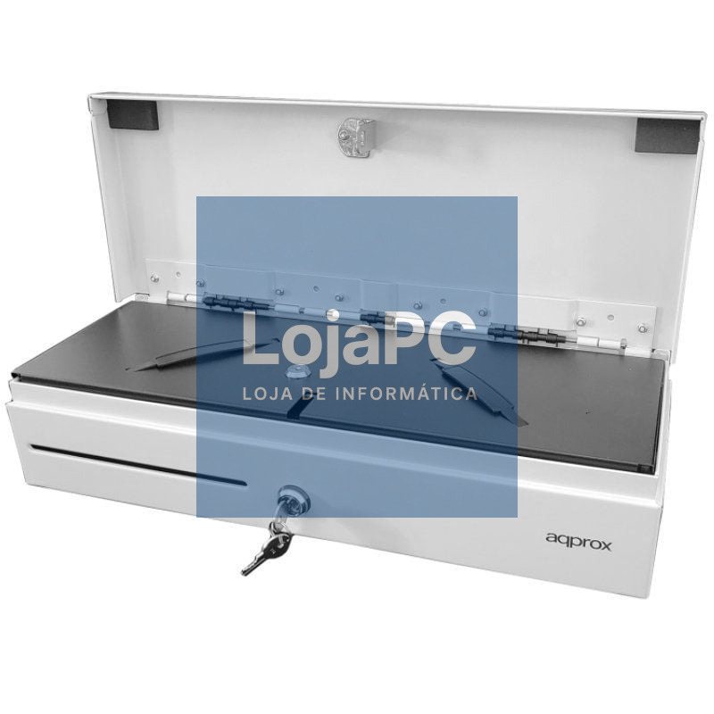 Cajón Portamonedas Approx appCASH02FLIPTOPWH/ Manual y Automático/ Branco