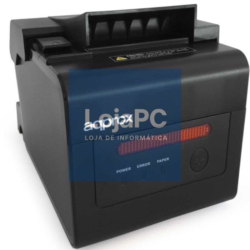 Impressora de Tickets Approx appPOS80ALARM/ Térmica/ Ancho papel 58 y 80mm/ USB-RS232-LAN-RJ11/ Preta