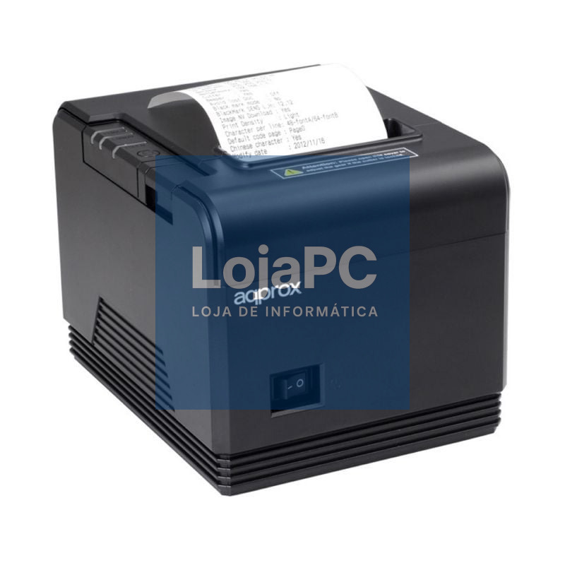 Impressora de Tickets Approx appPOS80AM3/ Térmica/ Ancho papel 80mm/ USB-RS232-Ethernet/ Preta