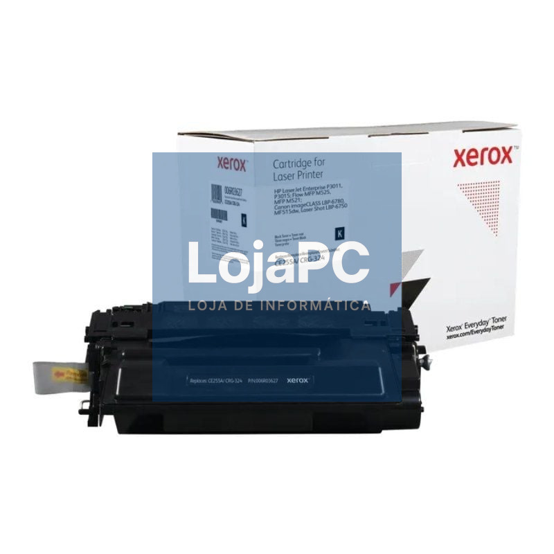 Tóner compatível Xerox 006R03628 compatível com HP CE255X/CRG-324II/ 12500 páginas/ Preto