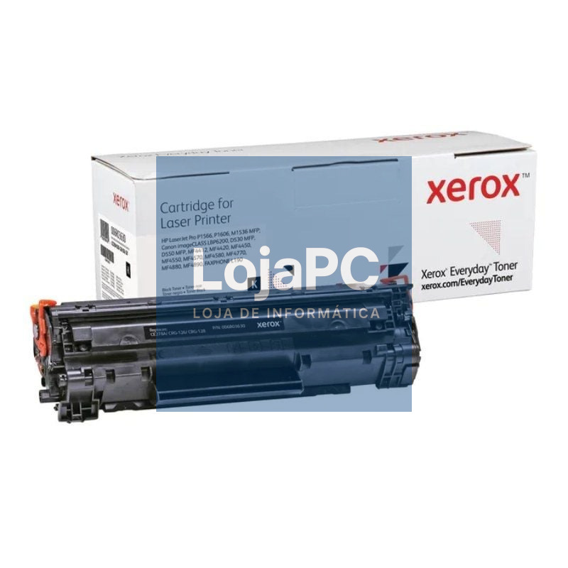 Tóner compatível Xerox 006R03630 compatível com HP CE278A/CRG-126/CRG-128/ 2100 páginas/ Preto