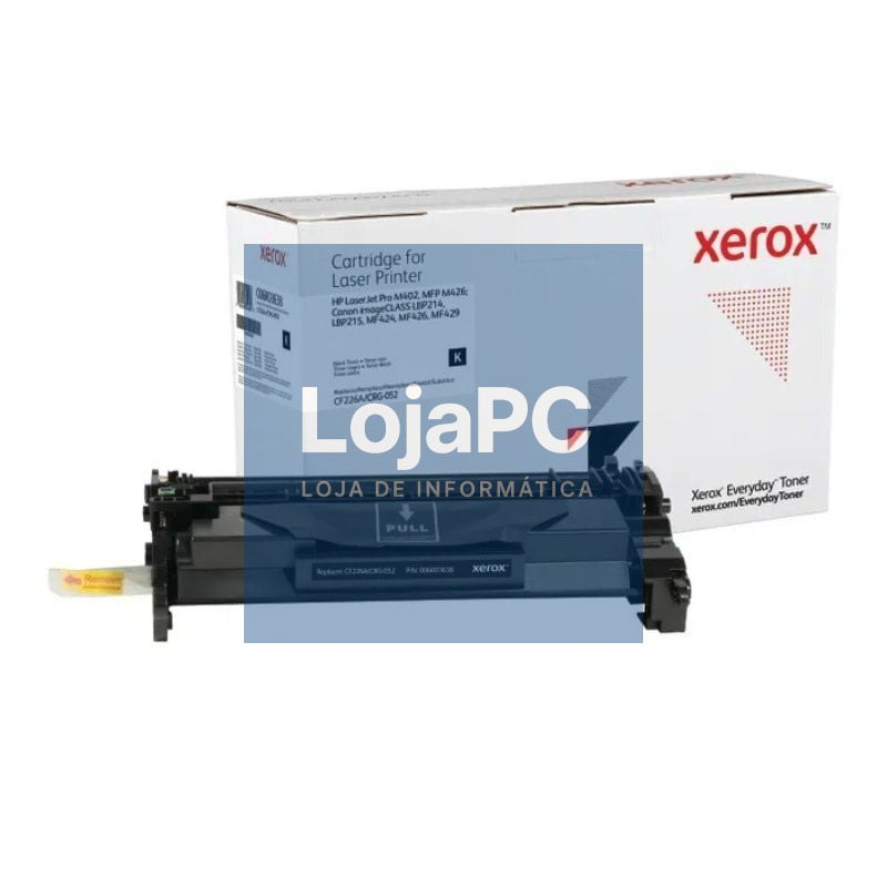 Tóner compatível Xerox 006R03638 compatível com HP CF226A/CRG-052/ 3100 páginas/ Preto