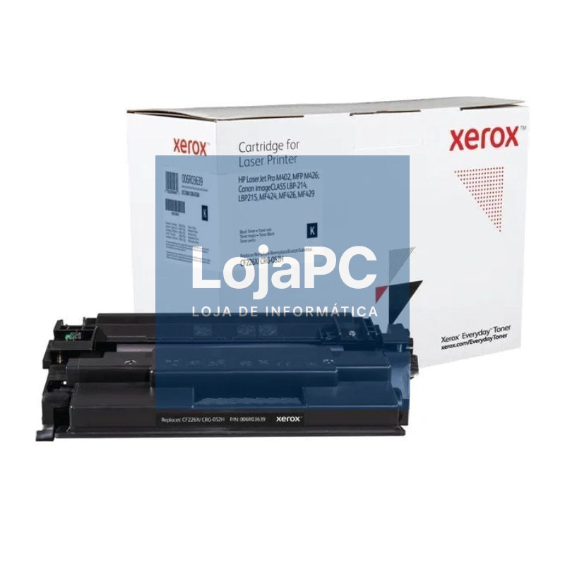 Tóner compatível Xerox 006R03639 compatível com HP CF226X/CRG-052H/ 9000 páginas/ Preto