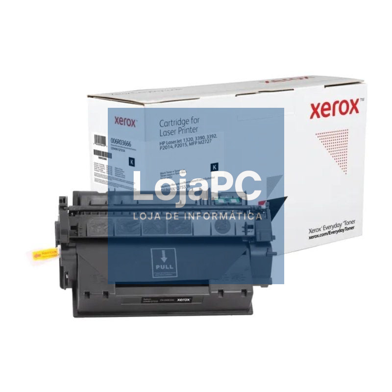 Tóner compatível Xerox 006R03666 compatível com HP Q5949X/Q7553X/ 6000 páginas/ Preto