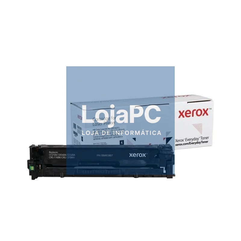 Tóner compatível Xerox 006R03807 compatível com HP CF210X/CB540A/CE320A/CRG-116BK/CRG-131BKH/ 2400 páginas/ Preto