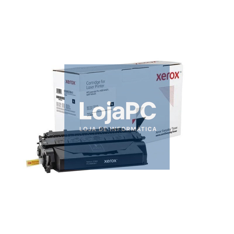 Tóner compatível Xerox 006R03841 compatível com HP CF280X/ 6900 páginas/ Preto