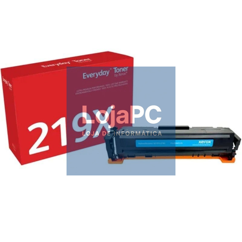 Tóner compatível Xerox 006R05155 compatível com HP W2191X Alta Capacidade/ 2500 páginas/ Ciano