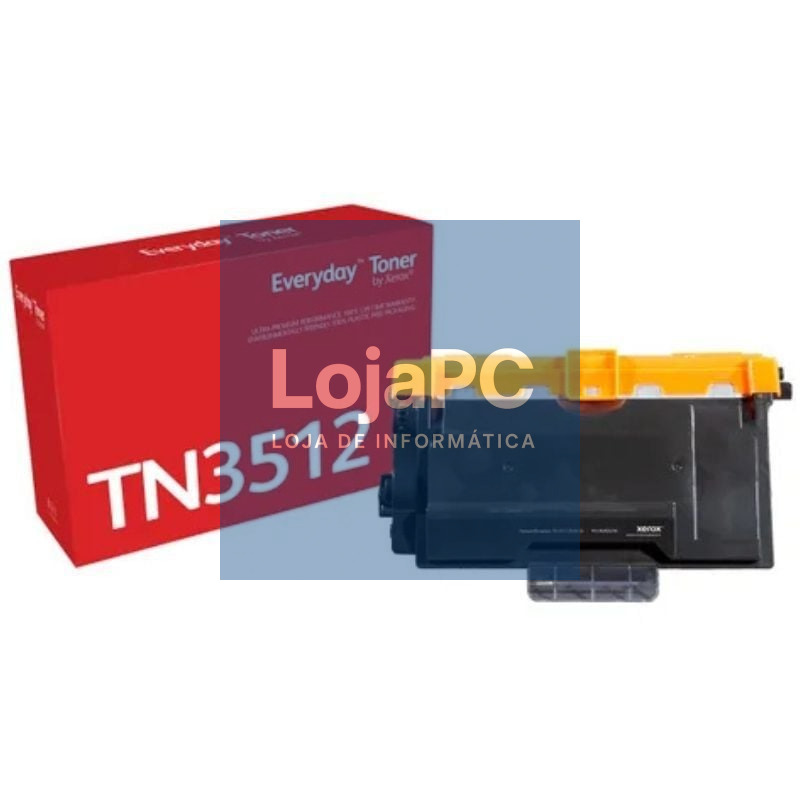 Tóner compatível Xerox 006R05200 compatível com Brother TN3512 Alta Capacidade/ 12000 páginas/ Preto