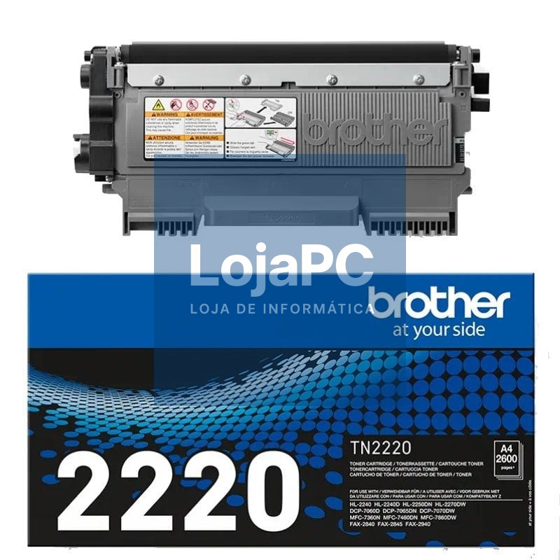 Tóner Original Brother TN-2220/ Preto