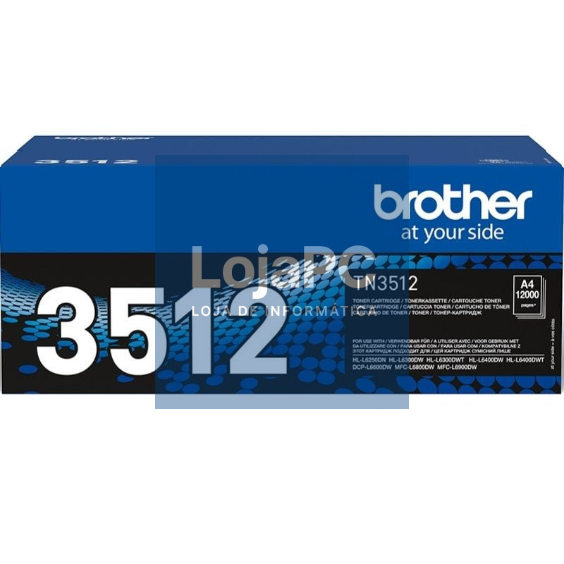 Tóner Original Brother TN-3512/ Preto