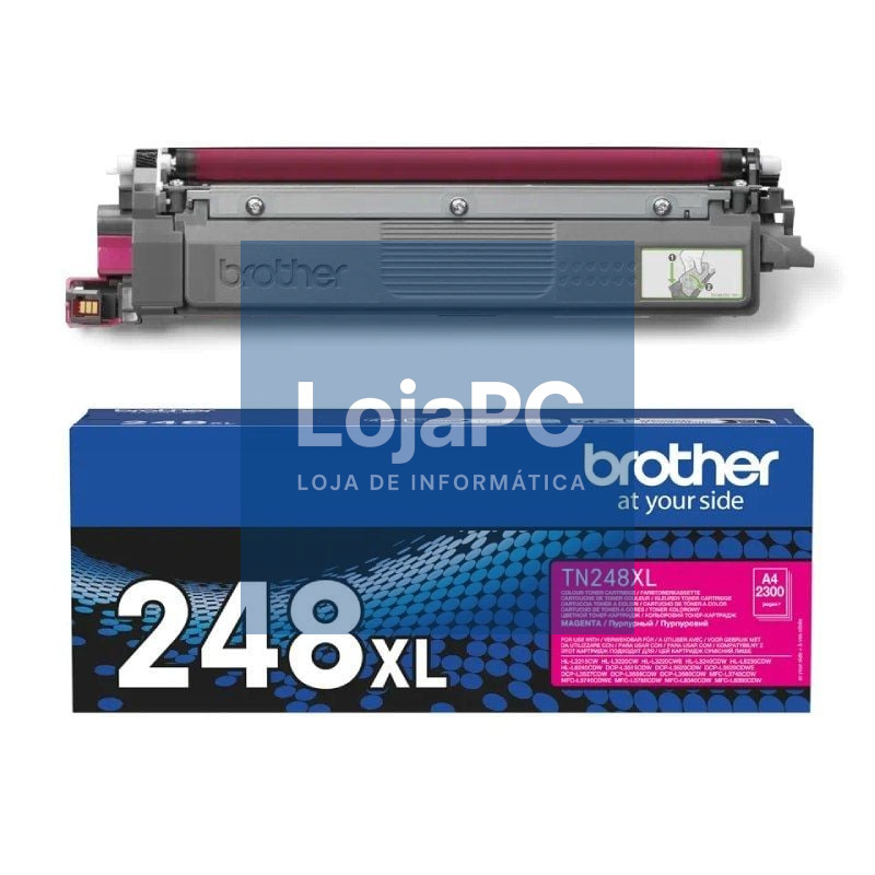 Tóner Original Brother TN248XLM Alta Capacidade/ Magenta