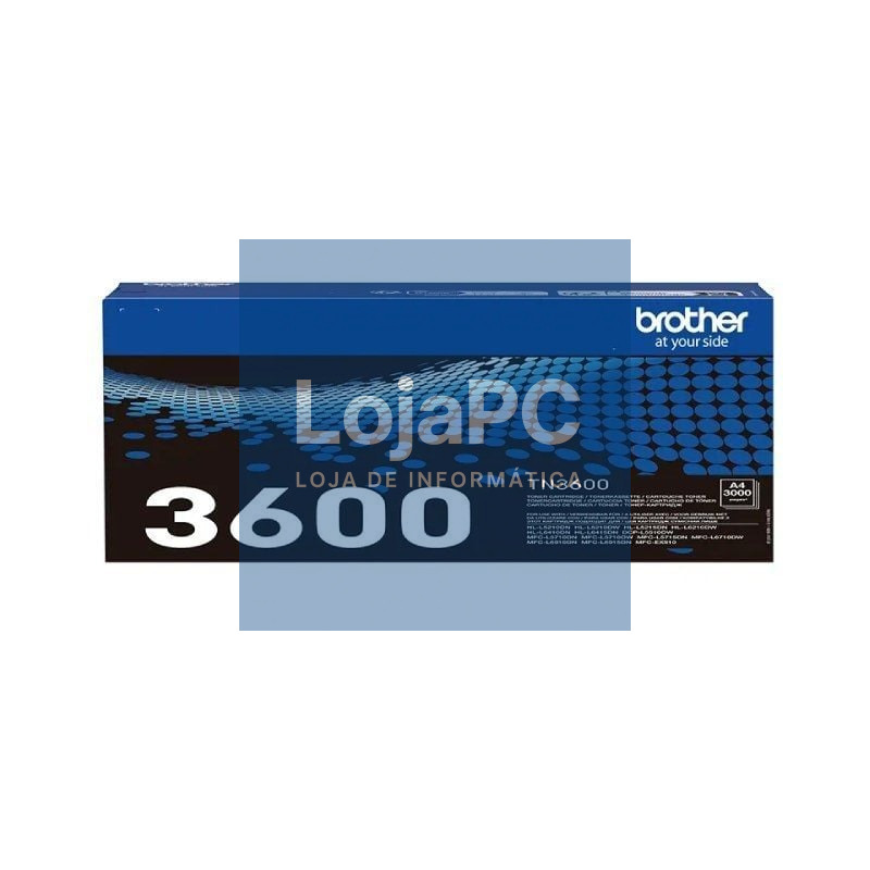 Tóner Original Brother TN3600/ Preto