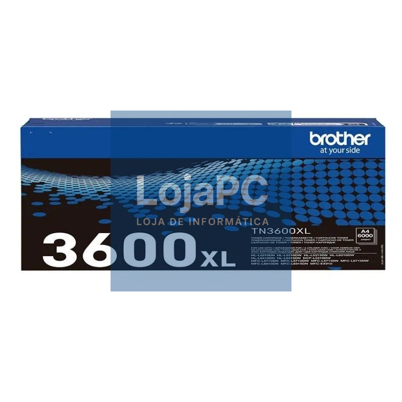 Tóner Original Brother TN3600XL Alta Capacidade/ Preto