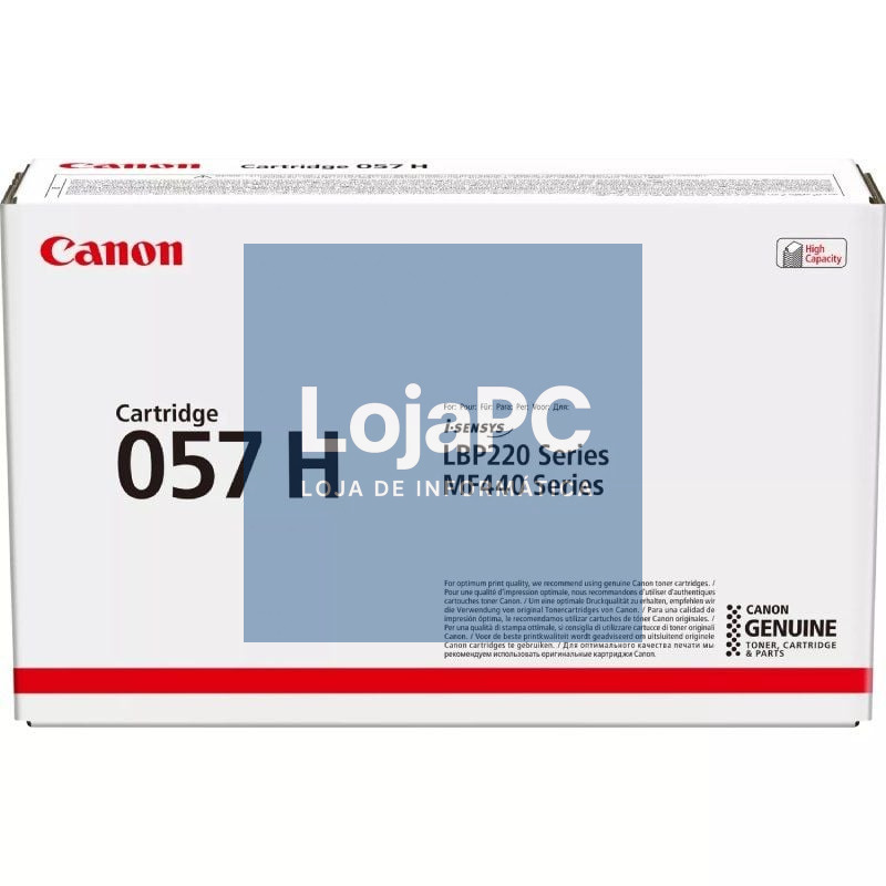 Tóner Original Canon i-SENSYS nº057H Alta Capacidade/ Preto