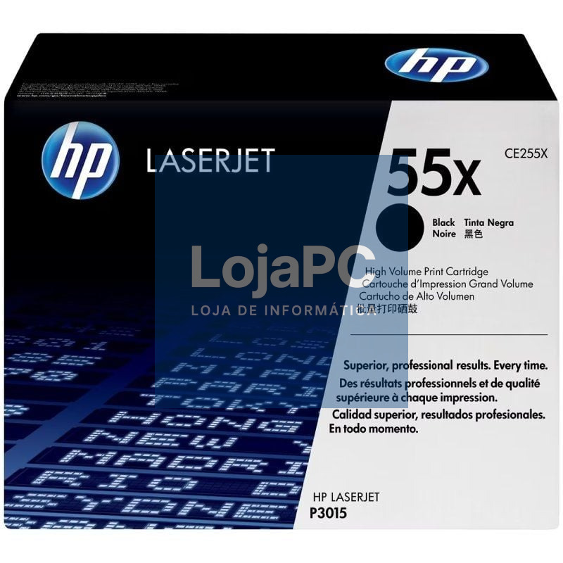 Tóner Original HP nº55X XL Alta Capacidade/ Preto