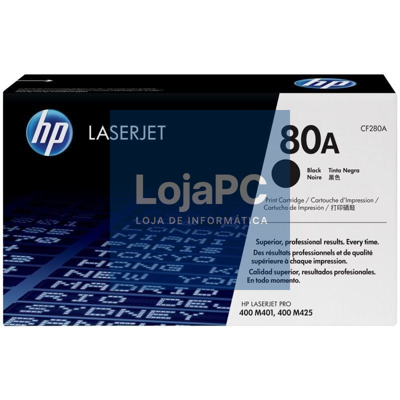 Tóner Original HP nº80A/ Preto