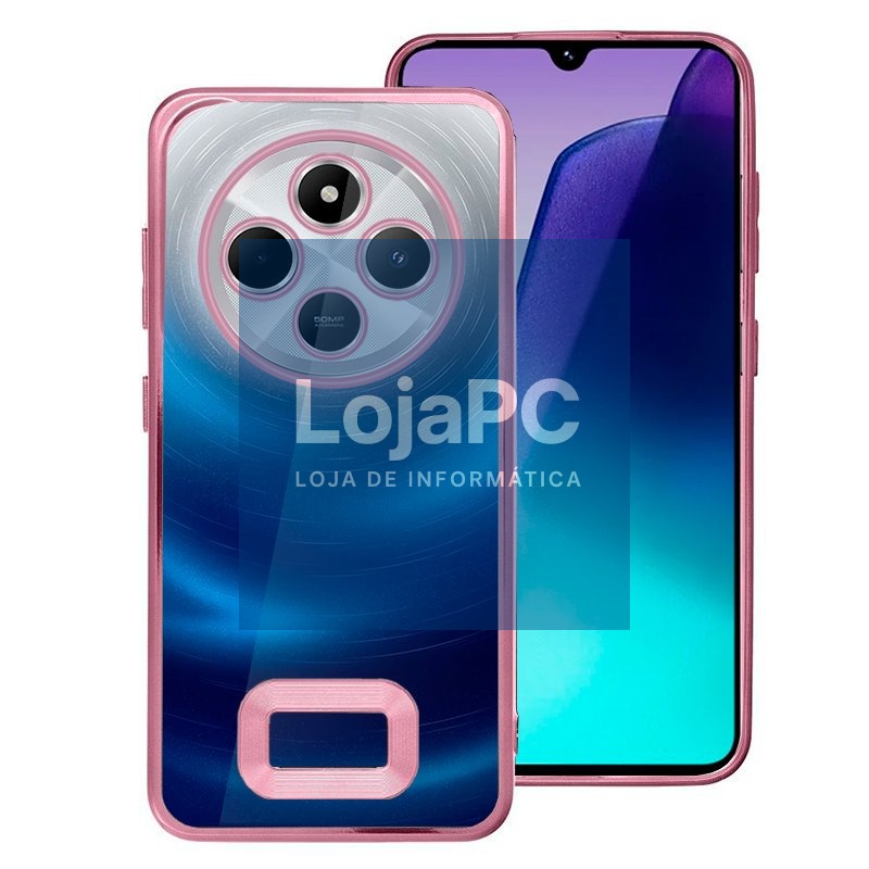 COOL Case for Xiaomi Redmi 14C / Poco C75 Metallic Edge (Pink)