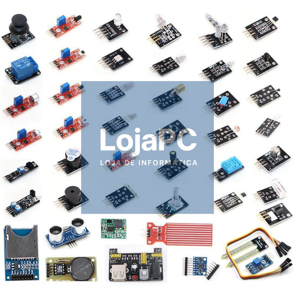 KIT 45 SENSORES DIVERSOS P/ ARDUINO