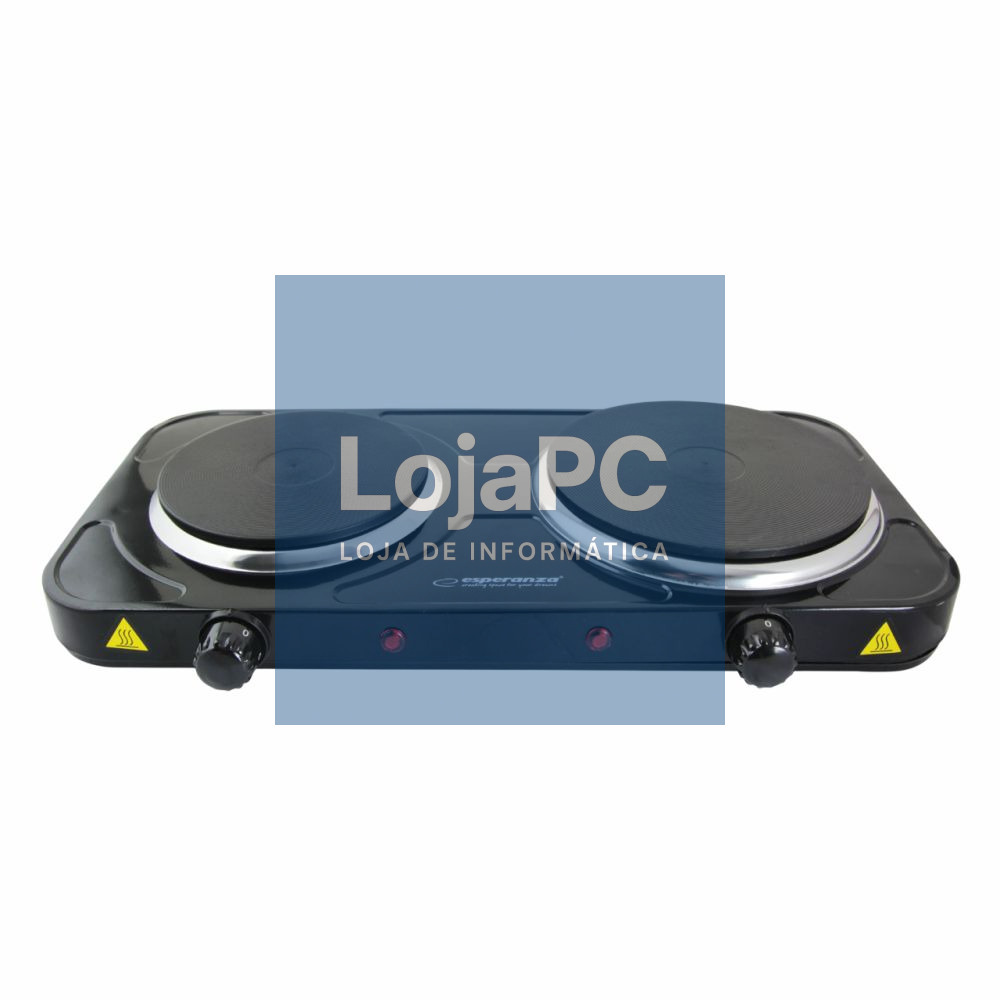 Fogão Elétrico 2 Placas Preto 2500W