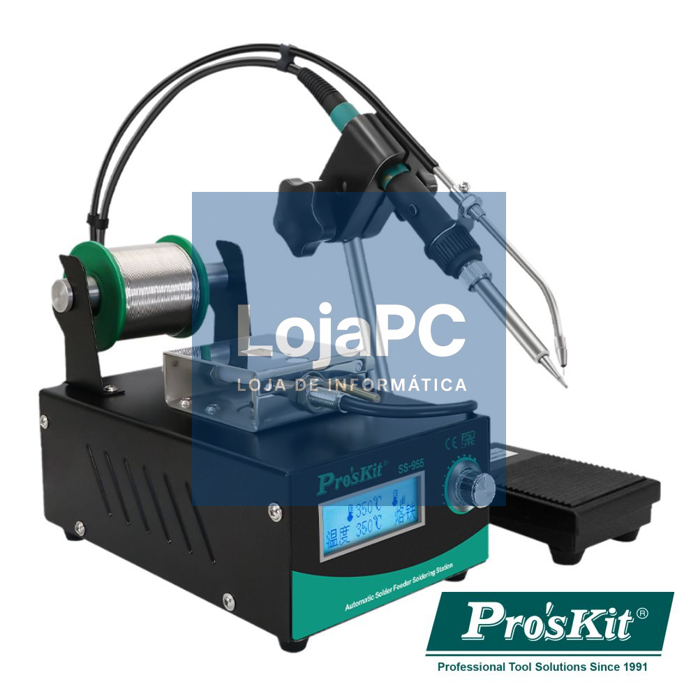 Estação De Soldar 60W Automática C/ Alimentador de Solda