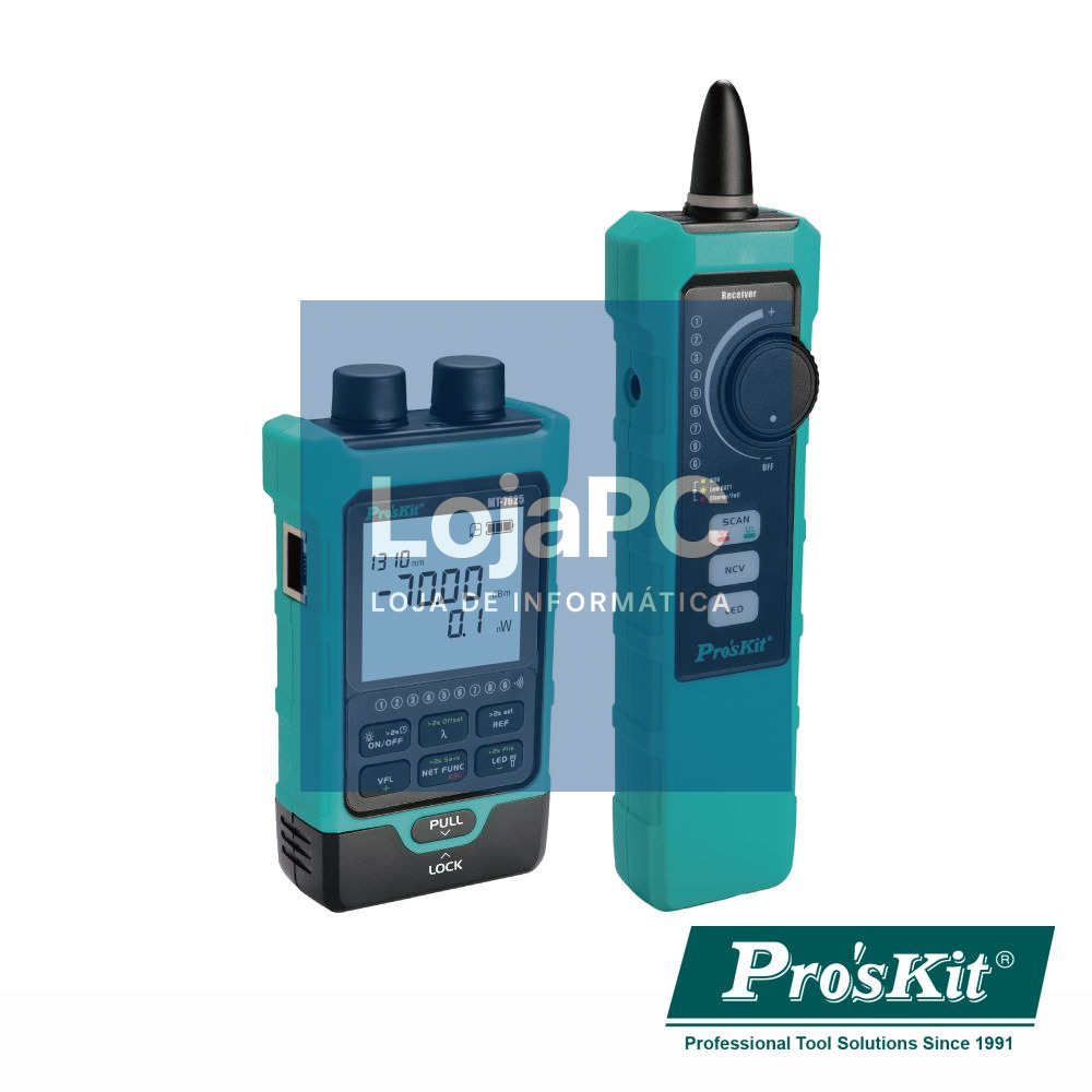Medidor de Fibra Óptica C/ Testador RJ45 PROSKIT