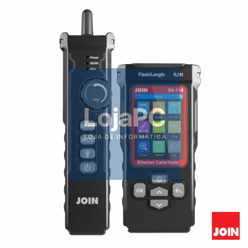 Testador De Cabos Rede LCD RJ11/RJ45/PoE JOIN
