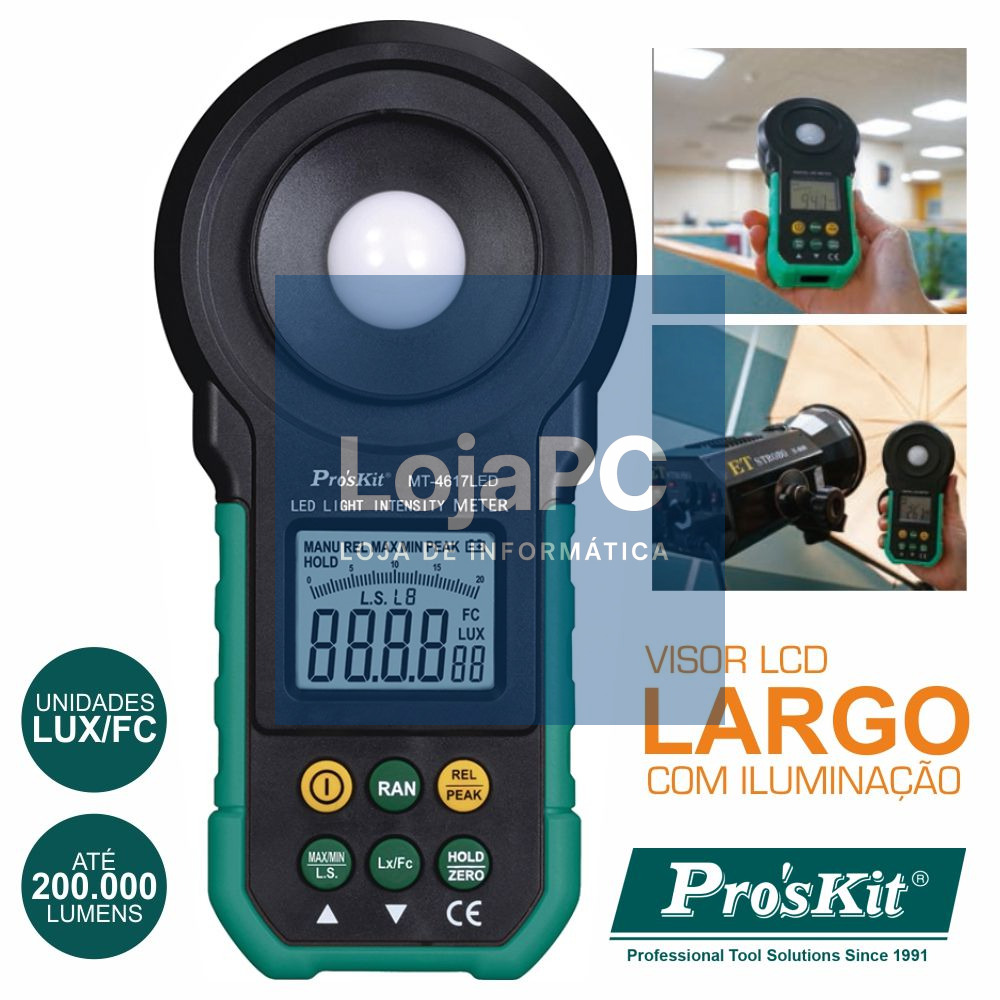 LUXÍMETRO DIGITAL PROSKIT