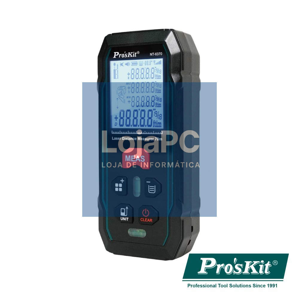 Medidor De Distâncias Digital a Laser C/ Nível 70m PROSKIT