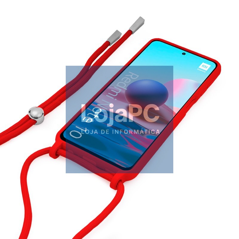 COOL Case for Xiaomi Redmi Note 10 / Note 10s / Poco M5s Red Smooth Cord — imagem 2