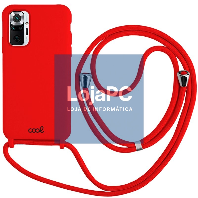 COOL Case for Xiaomi Redmi Note 10 / Note 10s / Poco M5s Red Smooth Cord