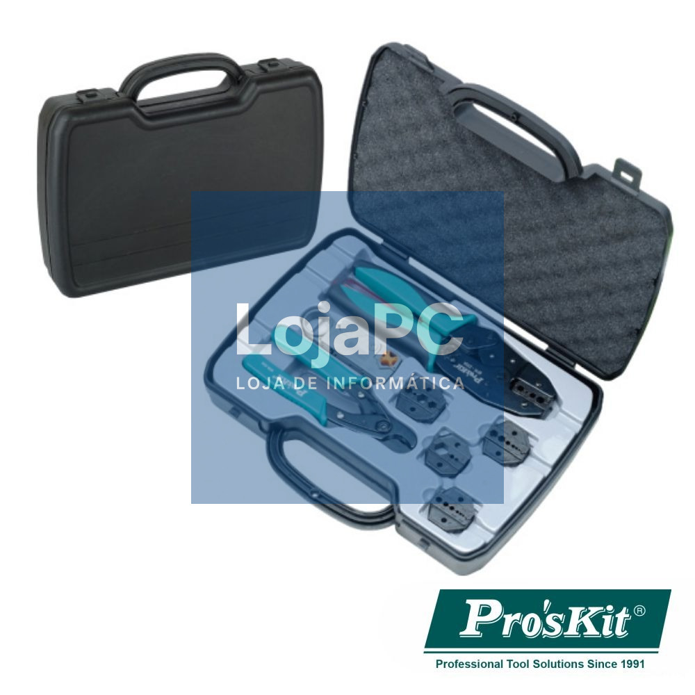 CONJUNTO DE FERRAMENTAS P/ CRAVAR CABOS COAXIAIS PROSKIT