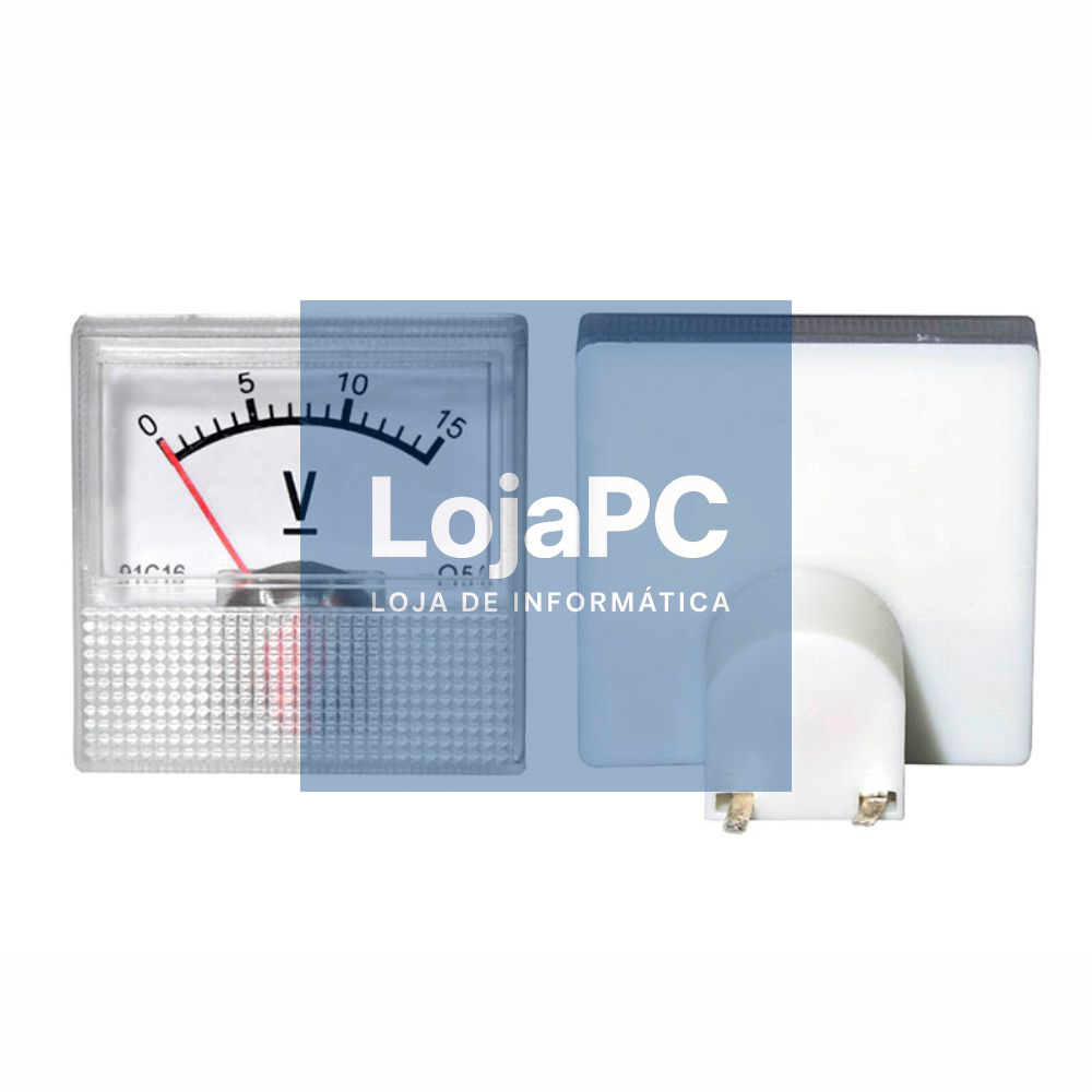 Voltímetro Analógico de Painel 15V DC
