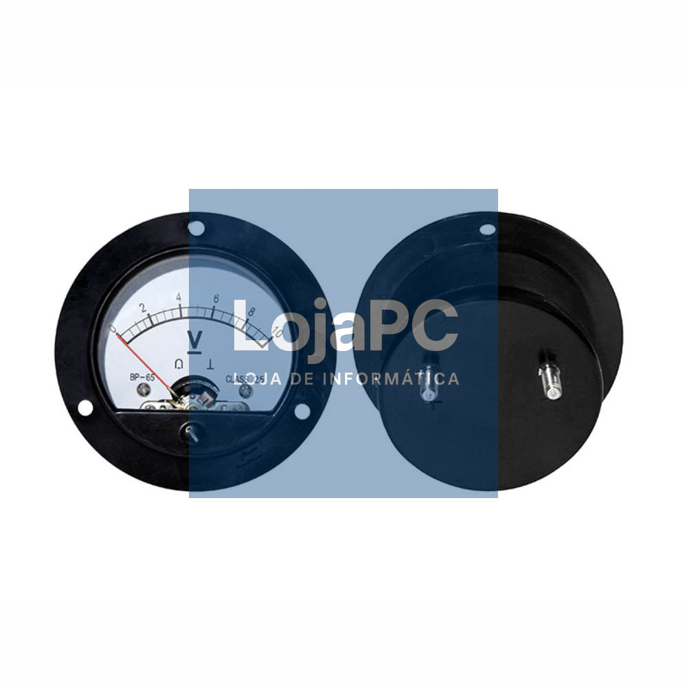 Voltímetro Analógico de Painel 10V DC