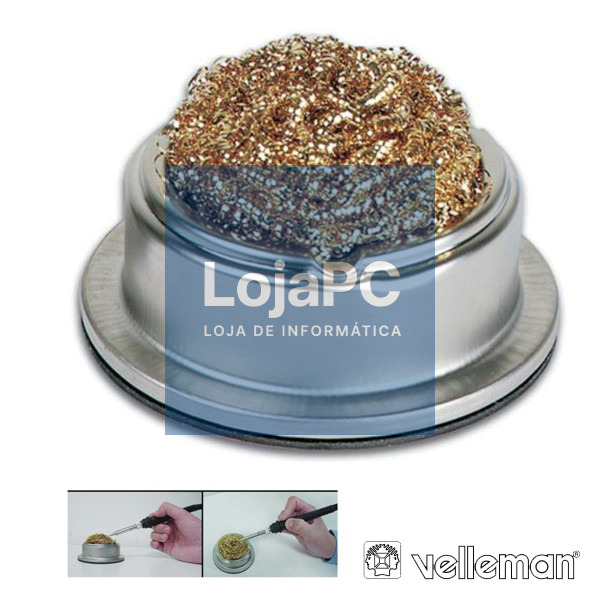 ESFREGÃO P/ LIMPEZA PONTAS FERROS SOLDAR C/ BASE VELLEMAN