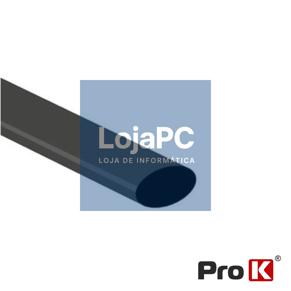 TUBO MANGA TERMORETRÁCTIL 12.7MM 1.2M 25X PRETO PROK