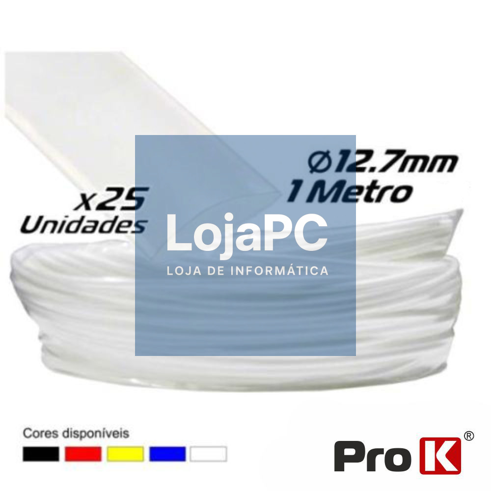 TUBO MANGA TERMORETRÁCTIL 12.7MM 1.2M 25X TRANSPARENTE PRO