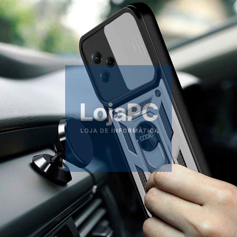 COOL Case for Xiaomi Redmi Note 12 5G / Poco X5 5G Hard Ring Silver — imagem 3