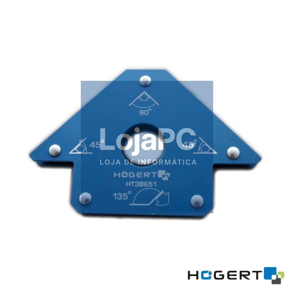 Esquadro Magnético P/ Soldadura 45/90/135º 22.5kg HOGERT