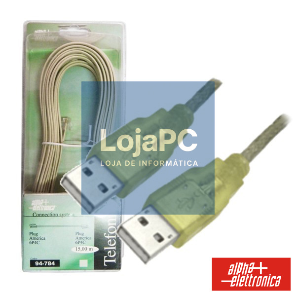 CABO USB-A 2.0 MACHO / USB-A MACHO 1.8M BLISTER