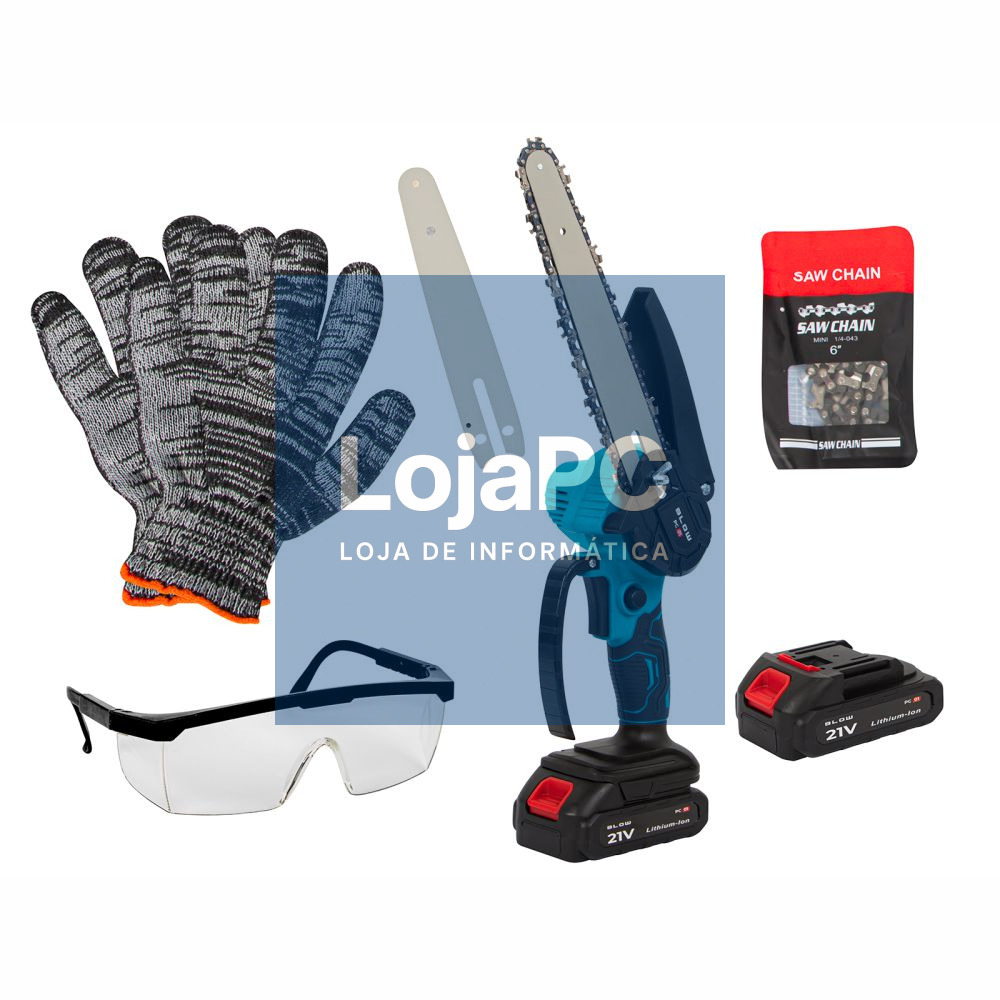 Kit Completo Eletroserra De Mão 6"/8" 21V BLOW