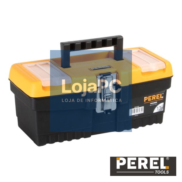 CAIXA FERRAMENTAS C/ FECHO METÁLICO PEREL