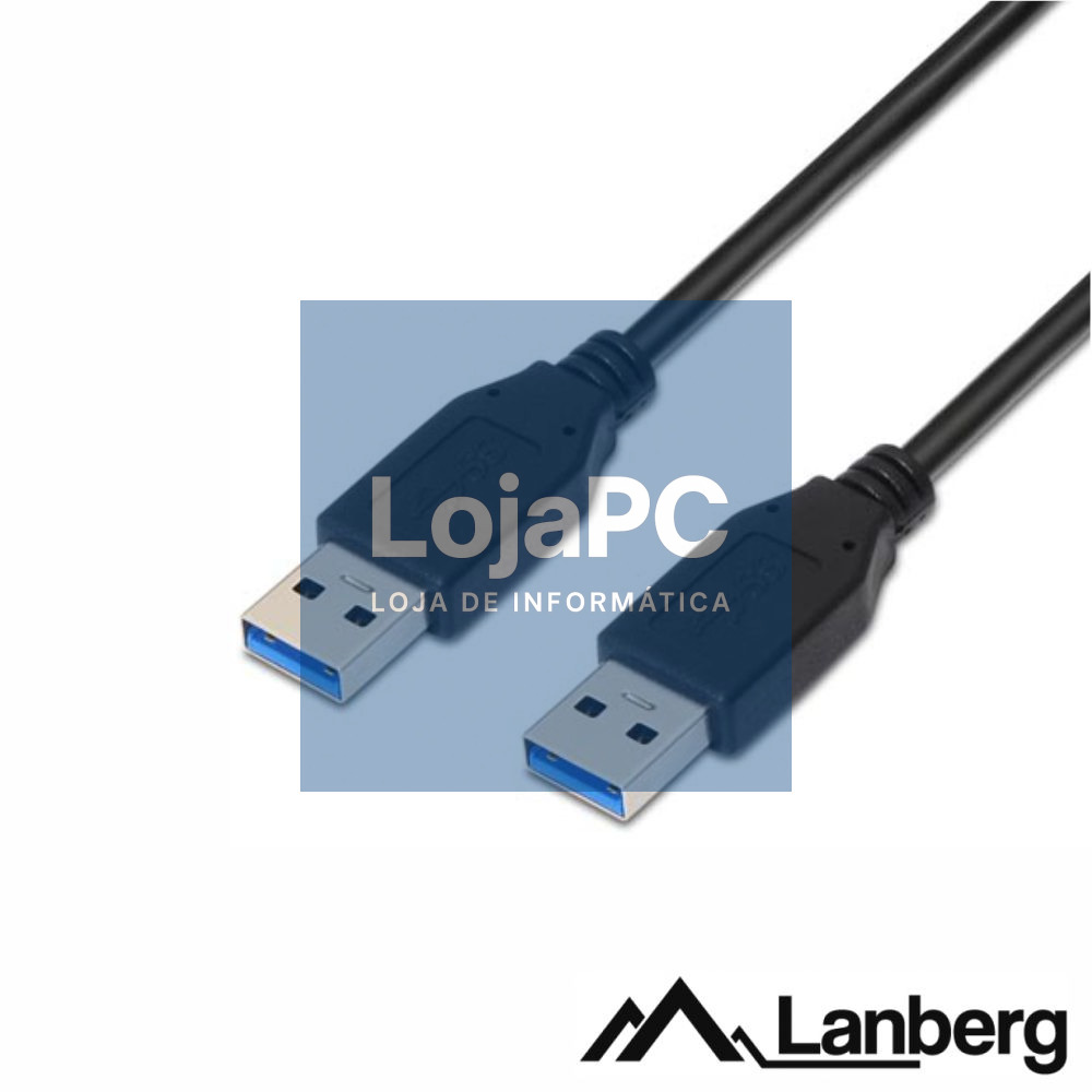 Cabo USB-A 3.0 Macho / USB-A Macho 1.8m LANBERG