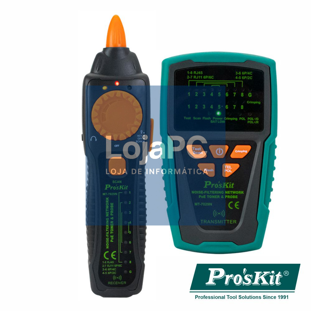 Testador de Cabos/Continuidade C/ Gerador Tons POE PROSKIT