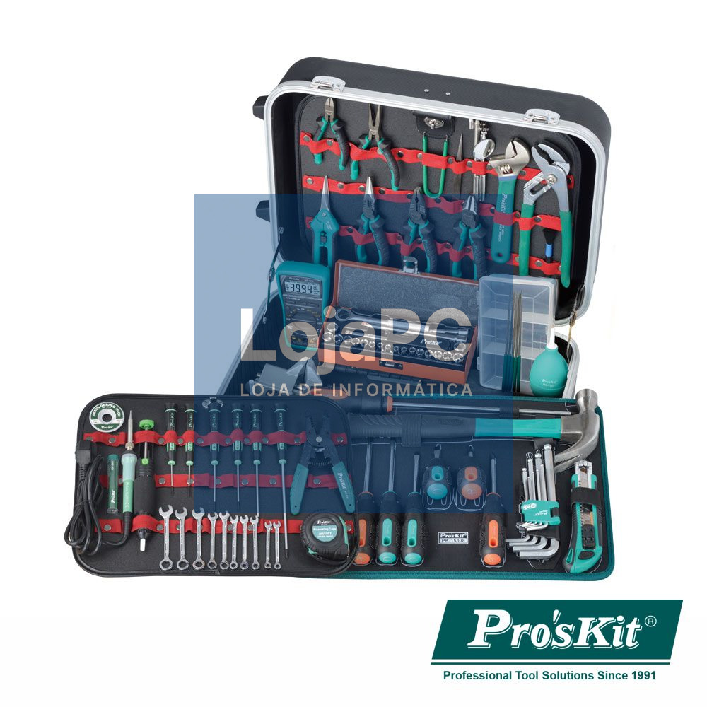 MALA FERRAMENTAS PROFISSIONAL ABS 90 PEÇAS PROSKIT