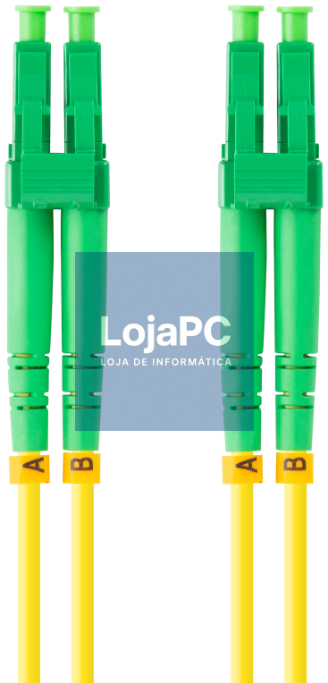 Cabo Fibra Óptica Monomodo Duplex LC/APC 1m LANBERG