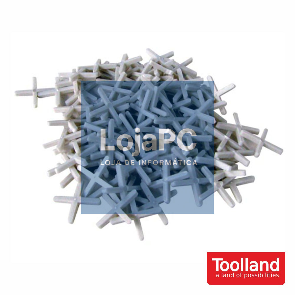 Conjunto de 250 Separadores de Azulejos 4mm TOOLLAND